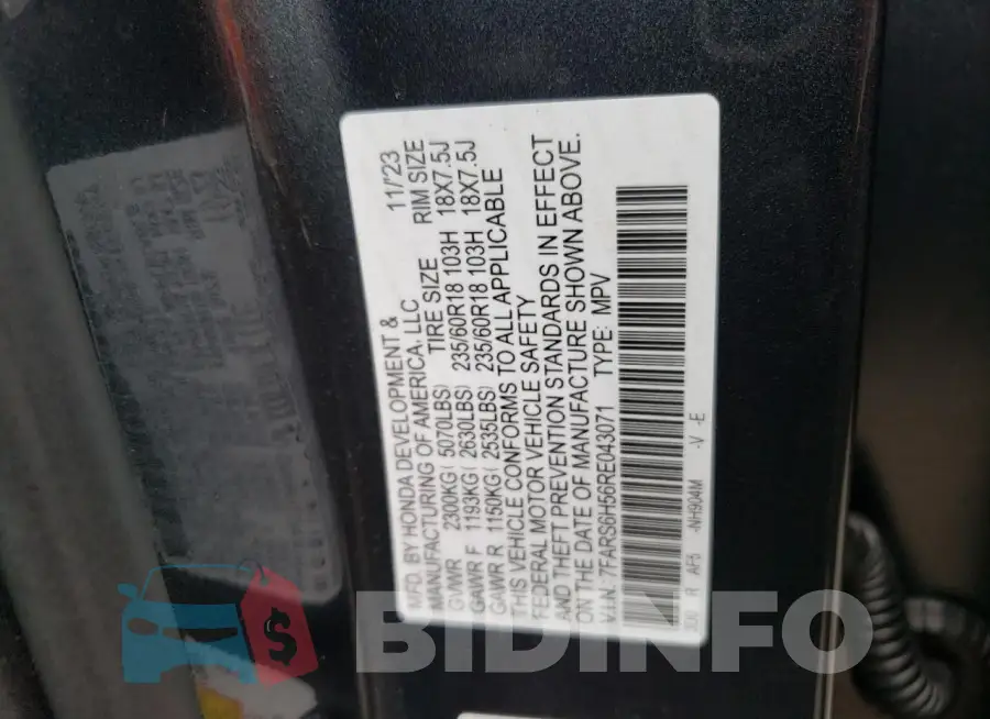 7FARS6H56RE043071 Photo# 13