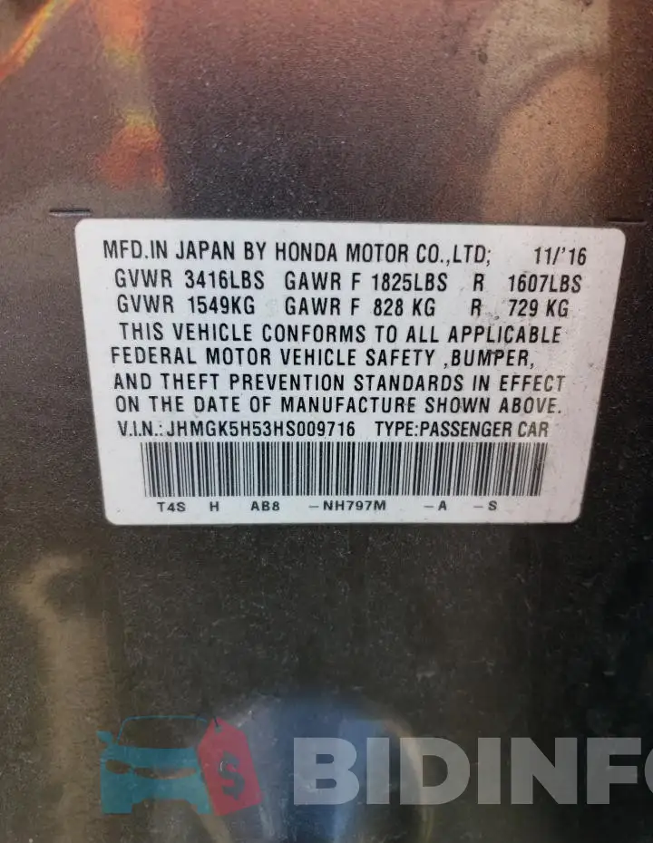 JHMGK5H53HS009716 Photo# 13