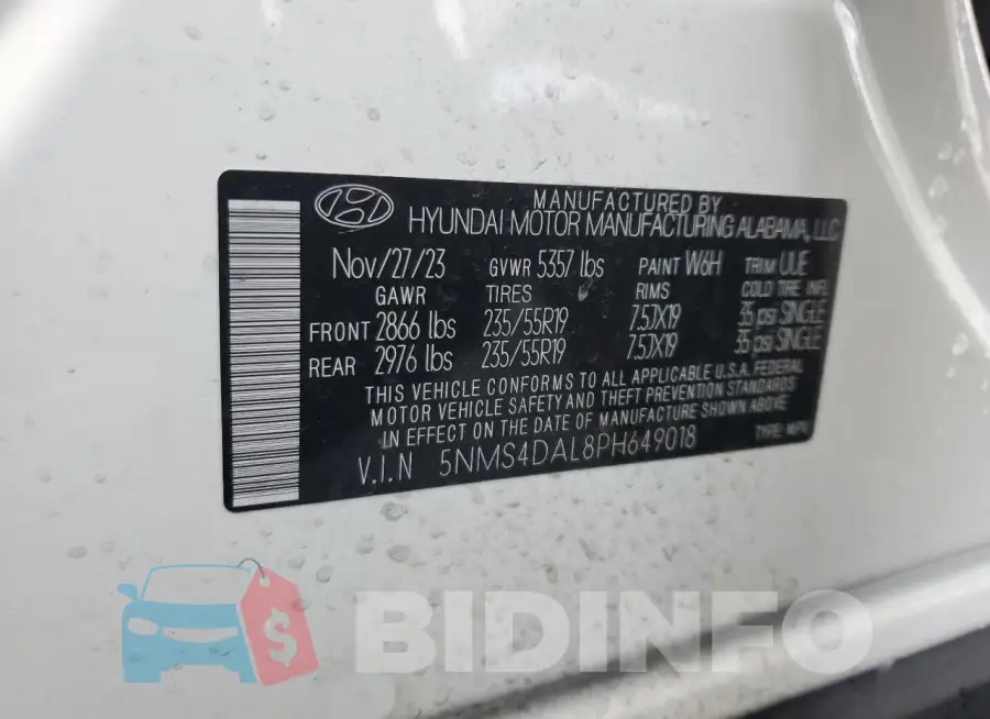 5NMS4DAL8PH649018 Photo# 13