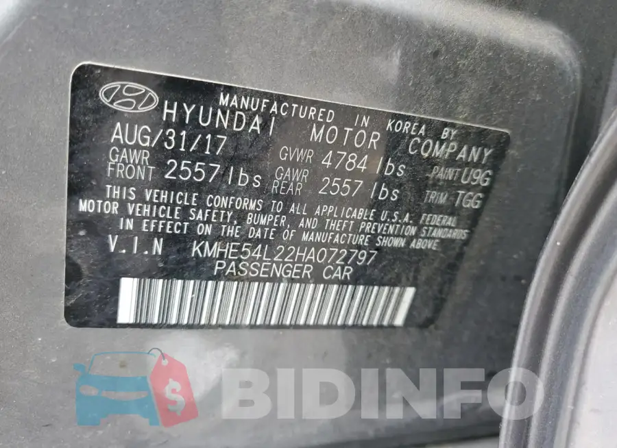 KMHE54L22HA072797 Photo# 12