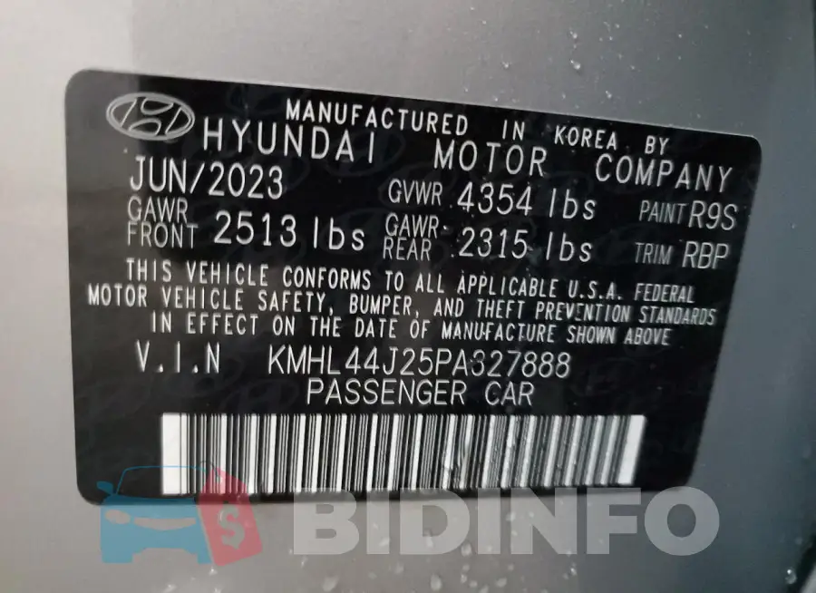 KMHL44J25PA327888 Photo# 12