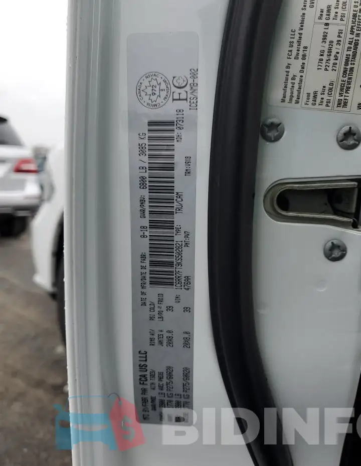 1C6RR7FT9KS502821 Photo# 12