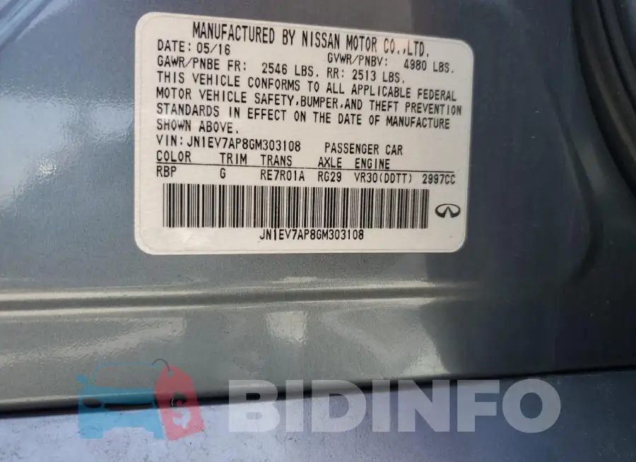 JN1EV7AP8GM303108 Photo# 12