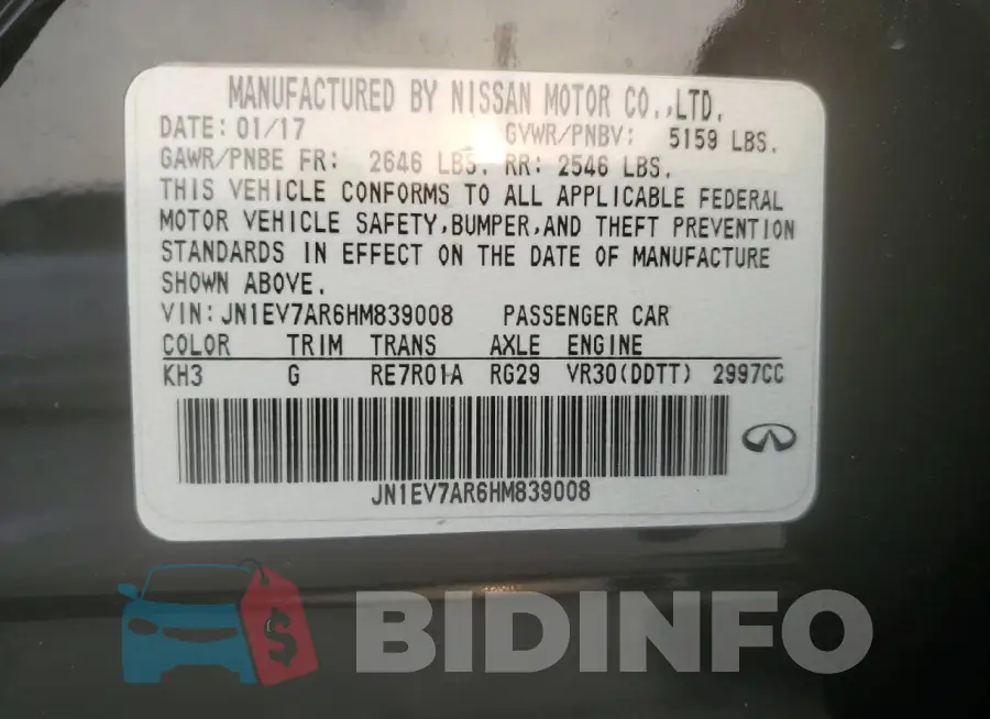 JN1EV7AR6HM839008 Photo# 13