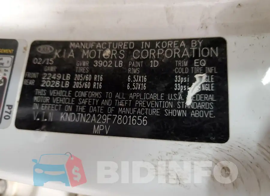 KNDJN2A29F7801656 Photo# 12