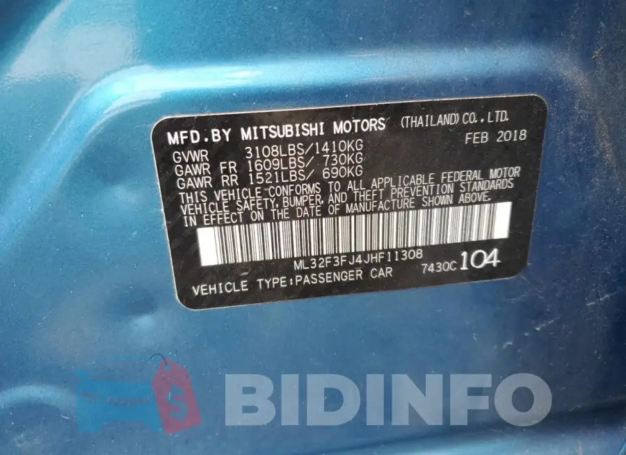 ML32F3FJ4JHF11308 Photo# 12