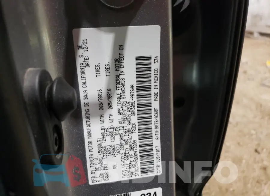 3TMCZ5AN8NM473899 Photo# 12