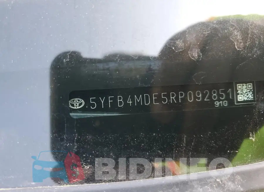 5YFB4MDE5RP092851 Photo# 12