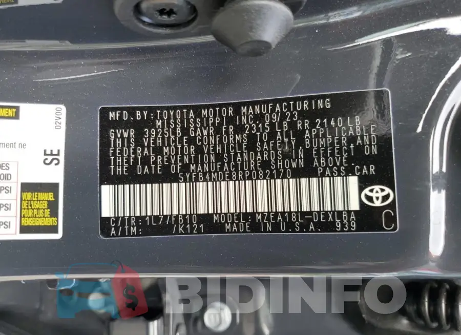 5YFB4MDE8RP082170 Photo# 13