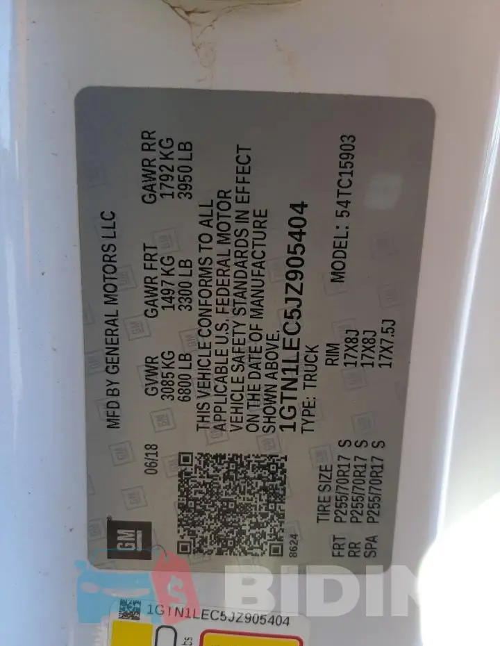 1GTN1LEC5JZ905404 Photo# 12