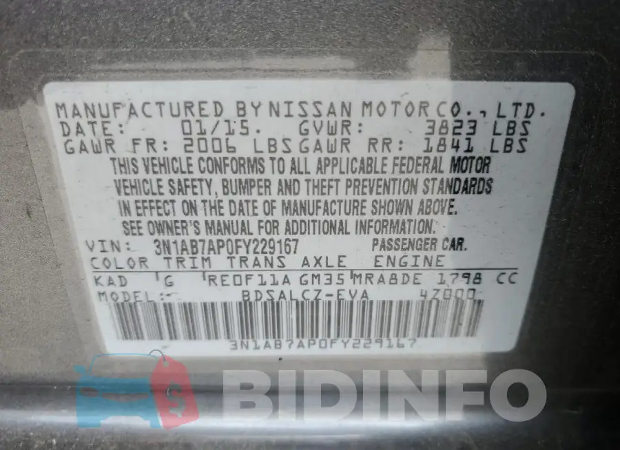 3N1AB7AP0FY229167 Photo# 12