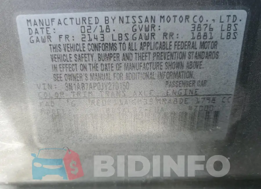 3N1AB7AP0JY270150 Photo# 12