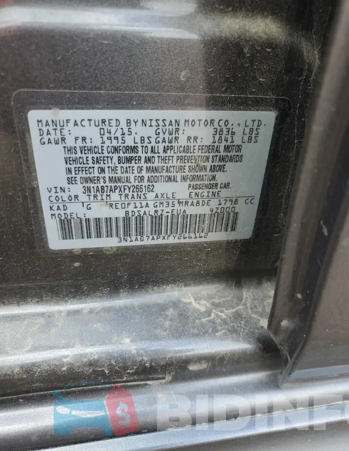3N1AB7APXFY266162 Photo# 12