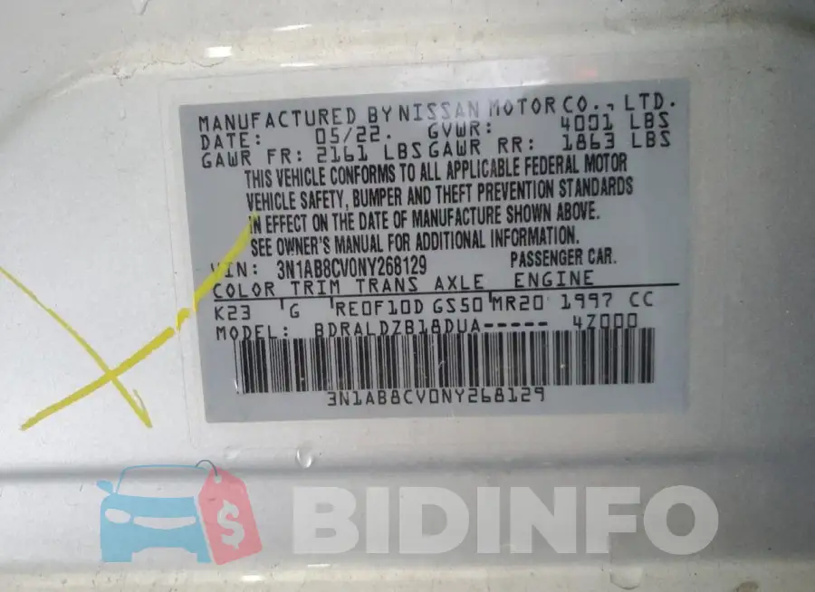 3N1AB8CV0NY268129 Photo# 12