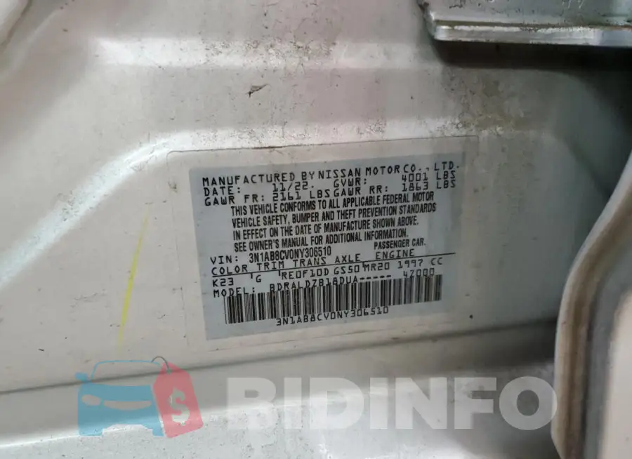 3N1AB8CV0NY306510 Photo# 12