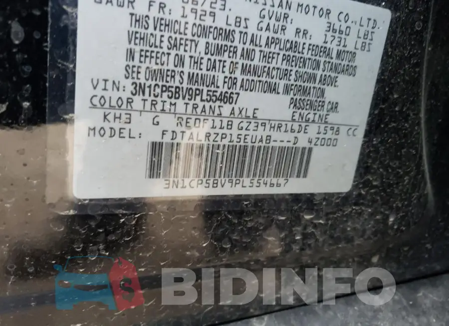 3N1CP5BV9PL554667 Photo# 12