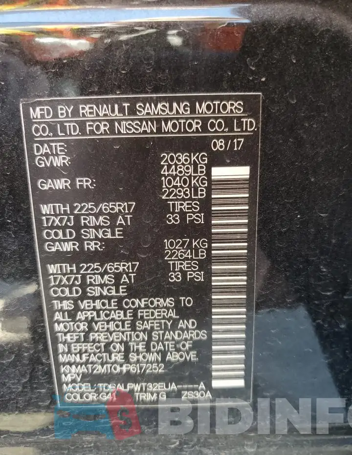 KNMAT2MT0HP617252 Photo# 12