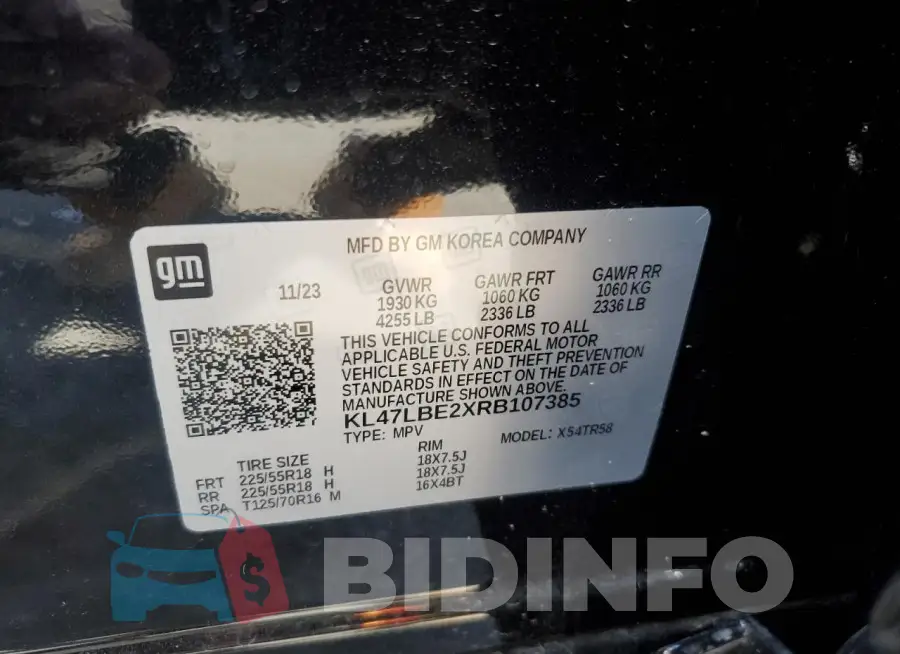 KL47LBE2XRB107385 Photo# 13