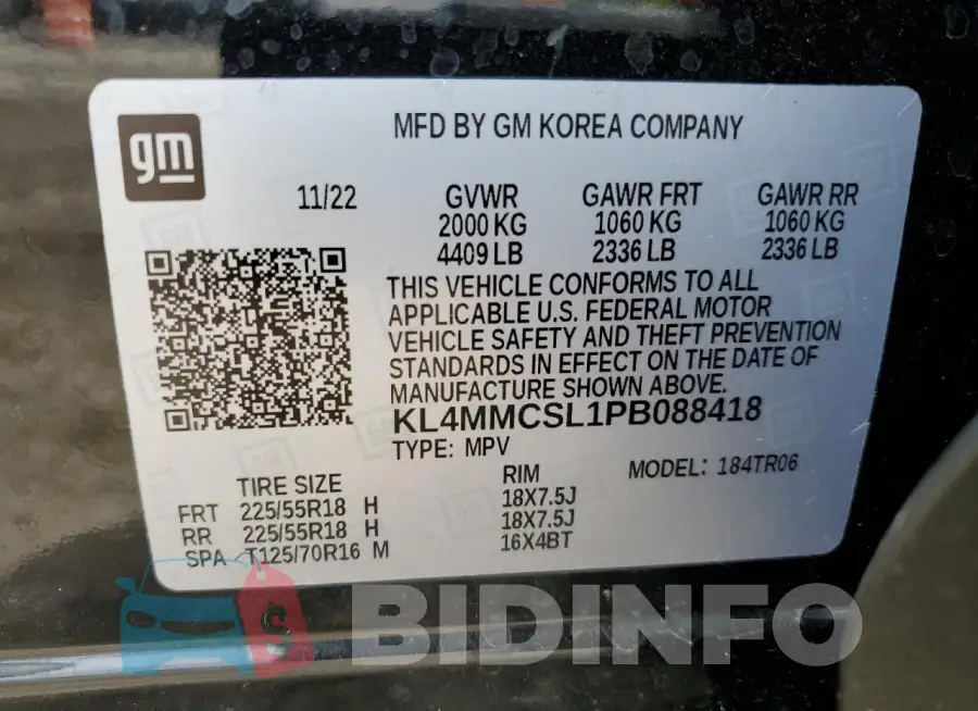 KL4MMCSL1PB088418 Photo# 12