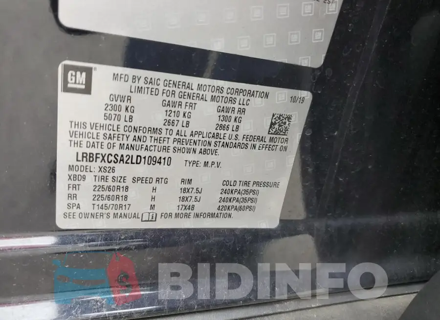 LRBFXCSA2LD109410 Photo# 13