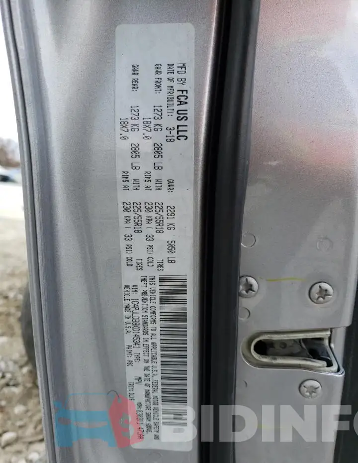 1C4PJLDB8KD145341 Photo# 12
