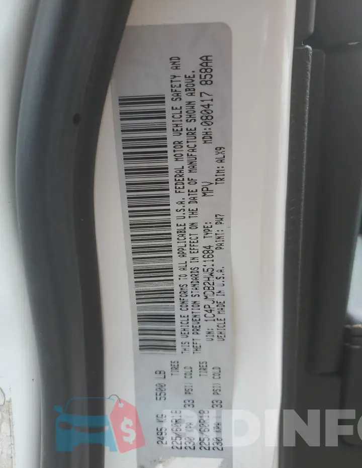 1C4PJMDB2HW511684 Photo# 13