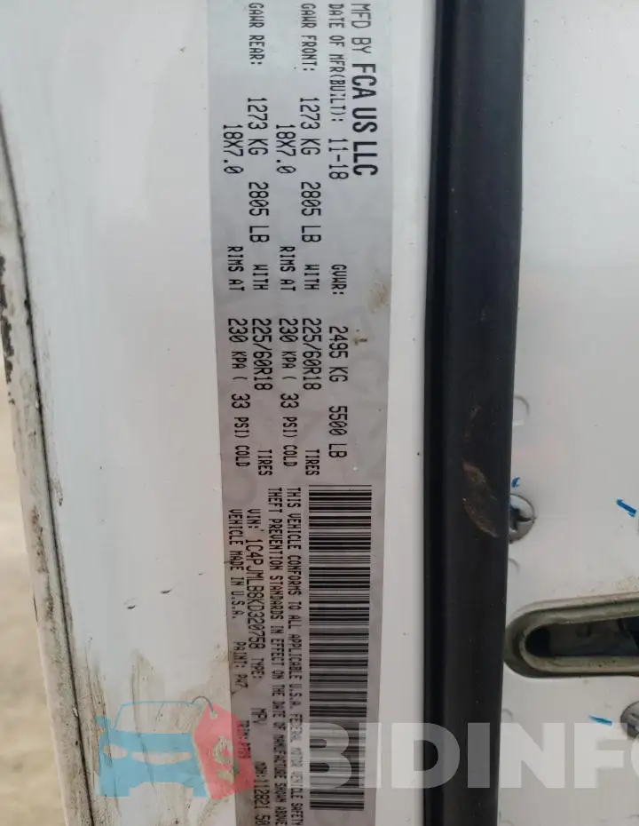 1C4PJMLB8KD320758 Photo# 12