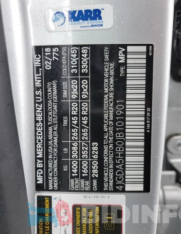 4JGDA5HB0JB101901 Photo# 13