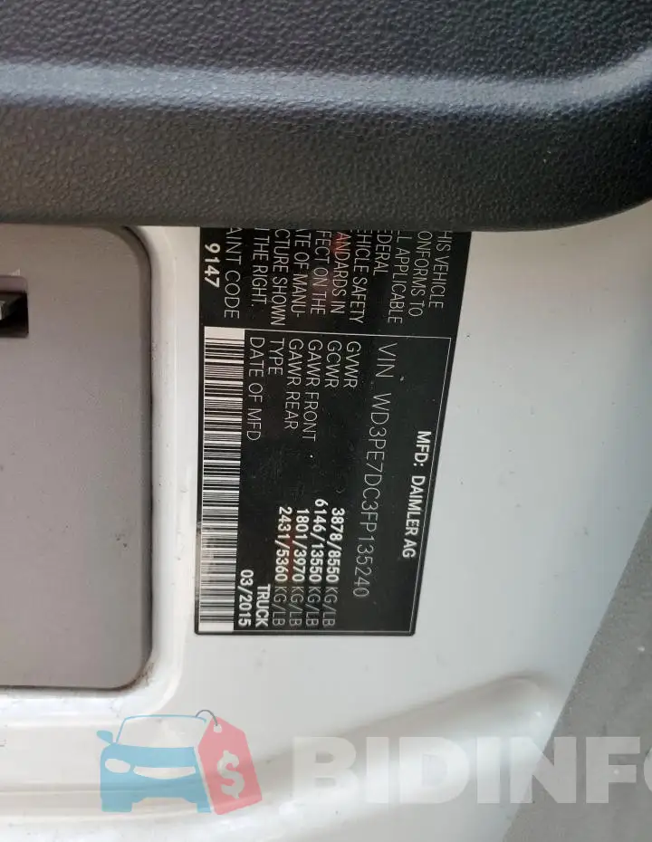 WD3PE7DC3FP135240 Photo# 12
