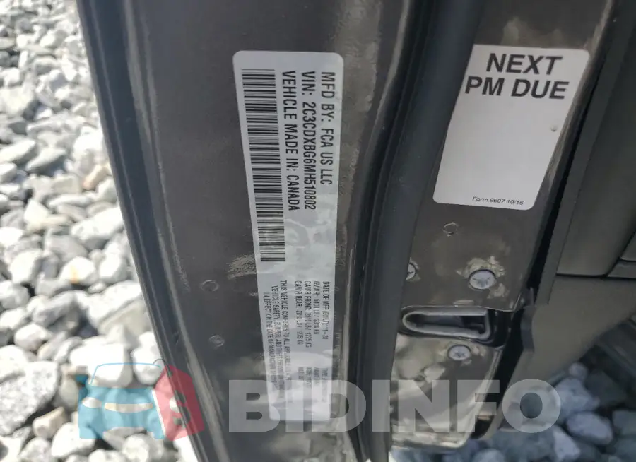 2C3CDXBG6MH510802 Photo# 12