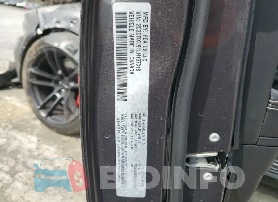 2C3CDXL91LH157318 Photo# 12