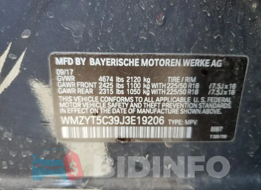 WMZYT5C39J3E19206 Photo# 12