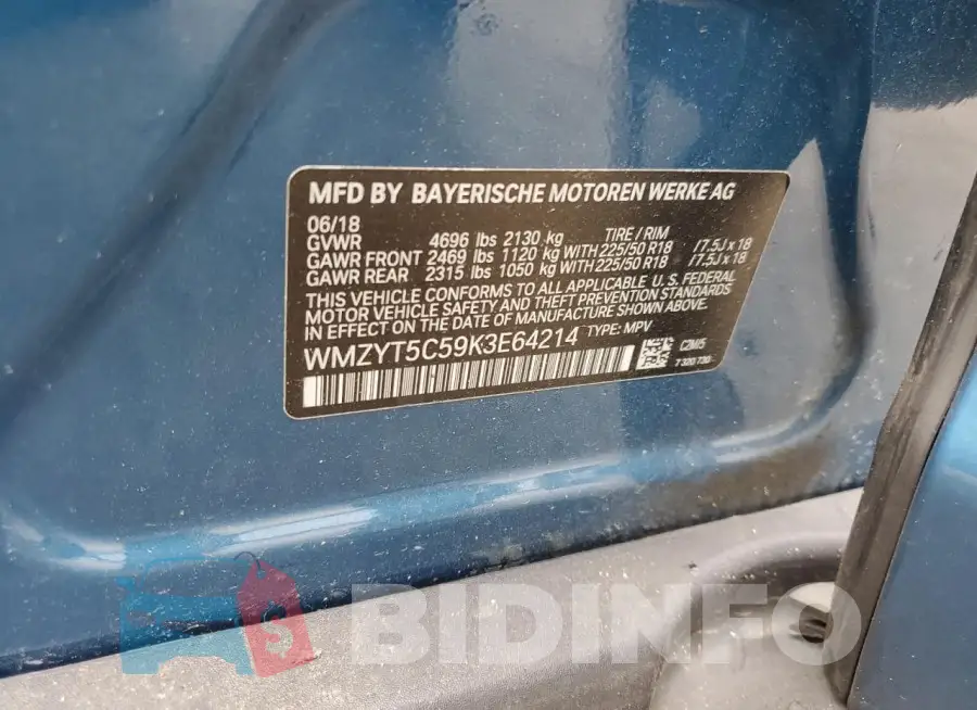 WMZYT5C59K3E64214 Photo# 12