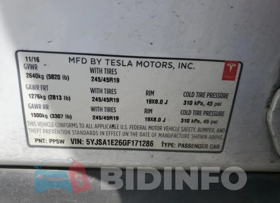 5YJSA1E26GF171286 Photo# 13
