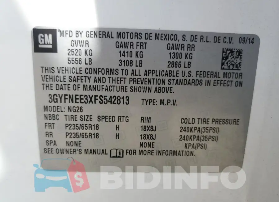3GYFNEE3XFS542813 Photo# 13