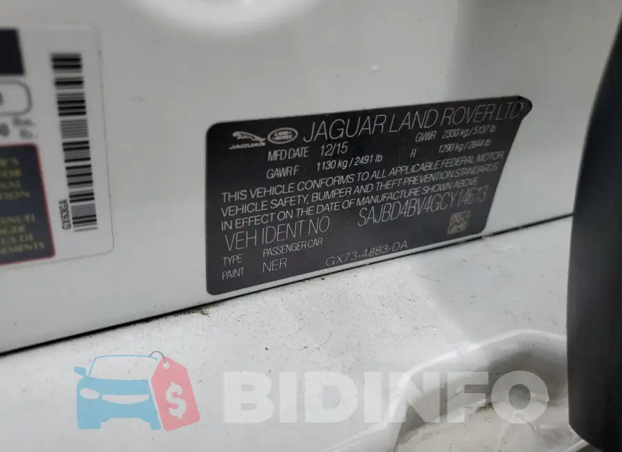 SAJBD4BV4GCY14613 Photo# 12