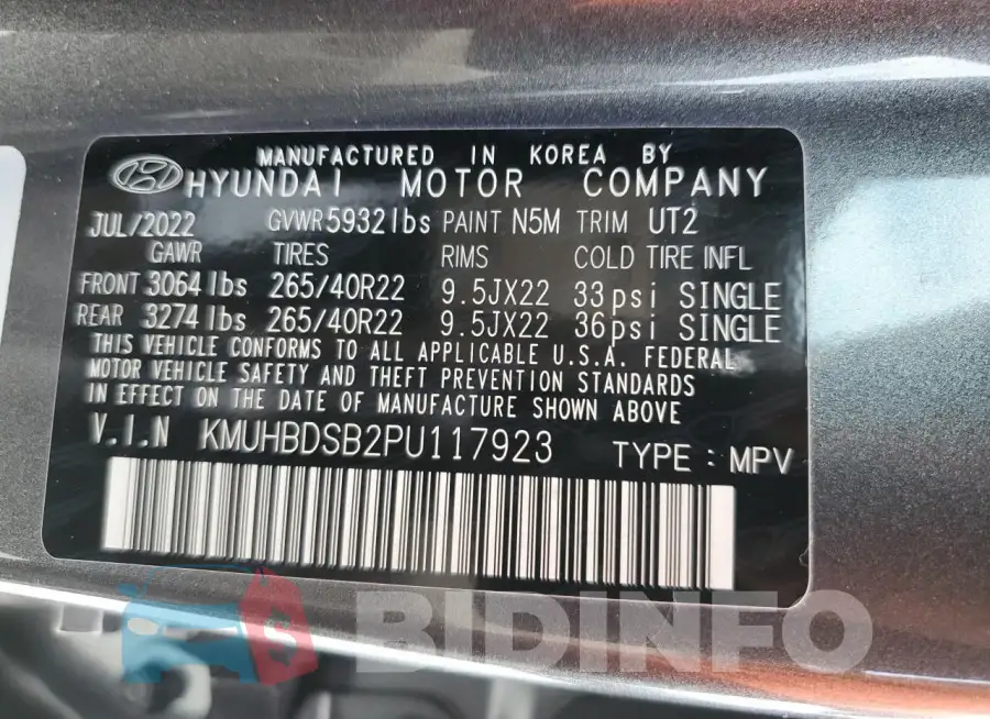 KMUHBDSB2PU117923 Photo# 14