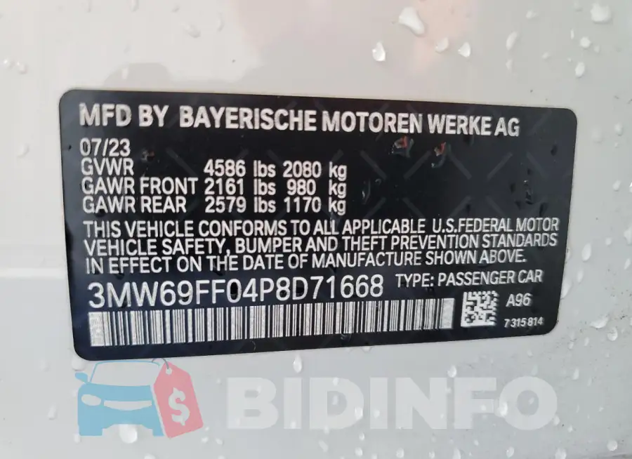 3MW69FF04P8D71668 Photo# 13
