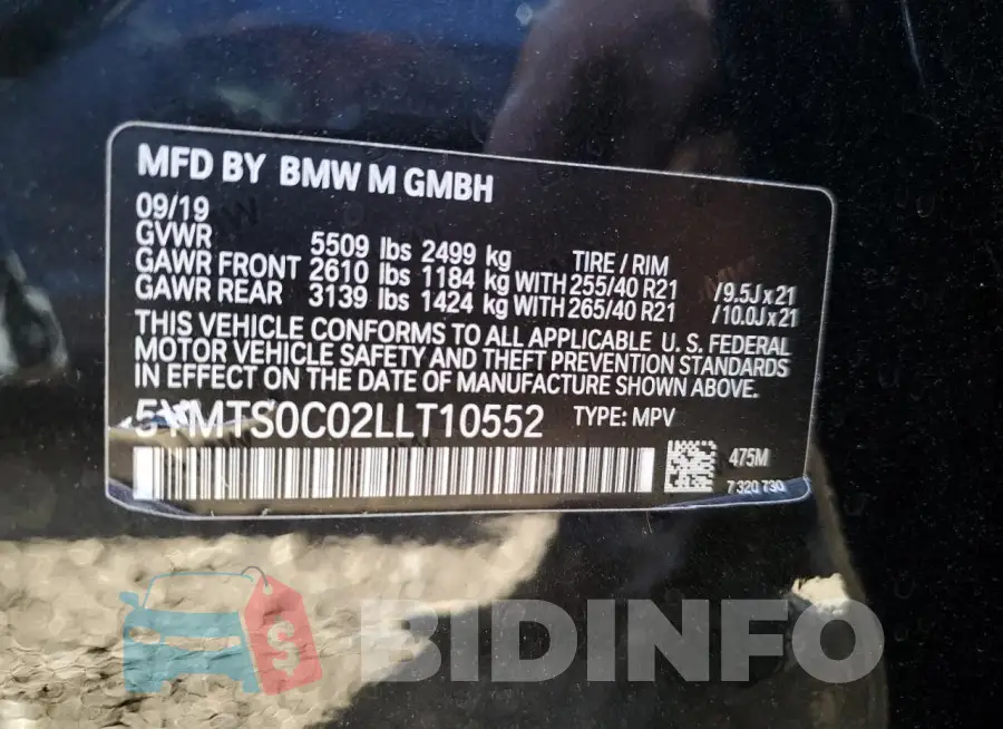 5YMTS0C02LLT10552 Photo# 12