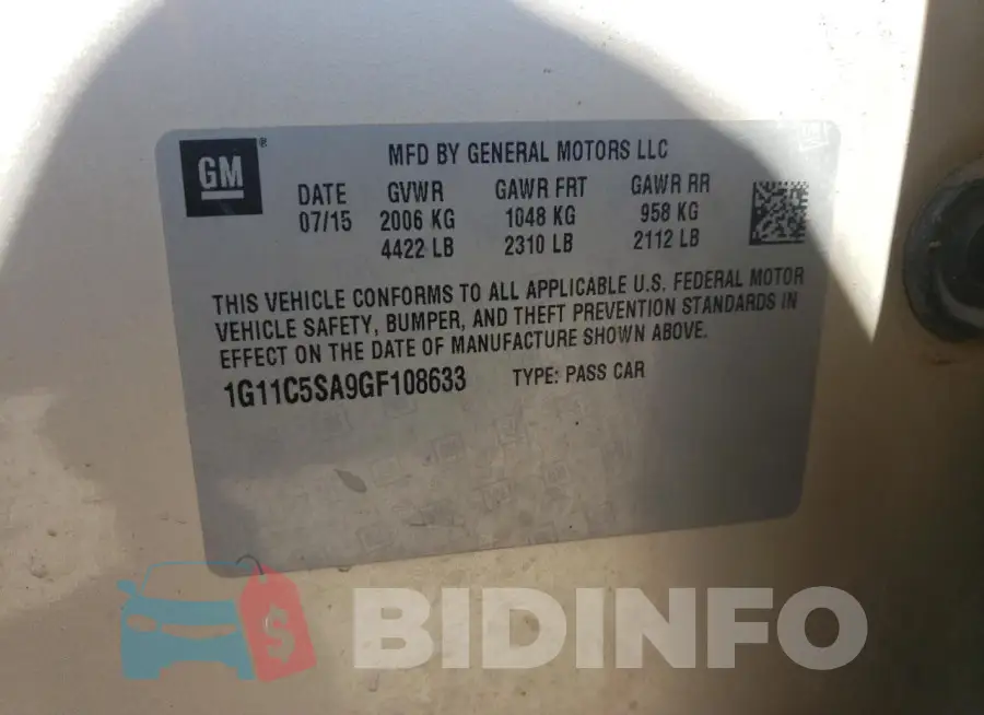 1G11C5SA9GF108633 Photo# 12