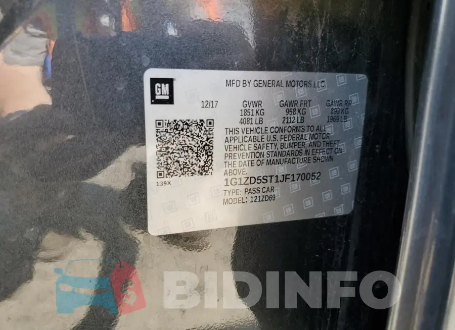 1G1ZD5ST1JF170052 Photo# 12