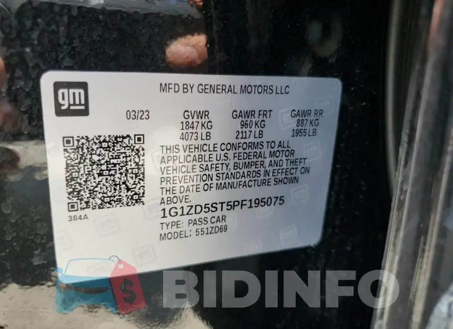 1G1ZD5ST5PF195075 Photo# 13