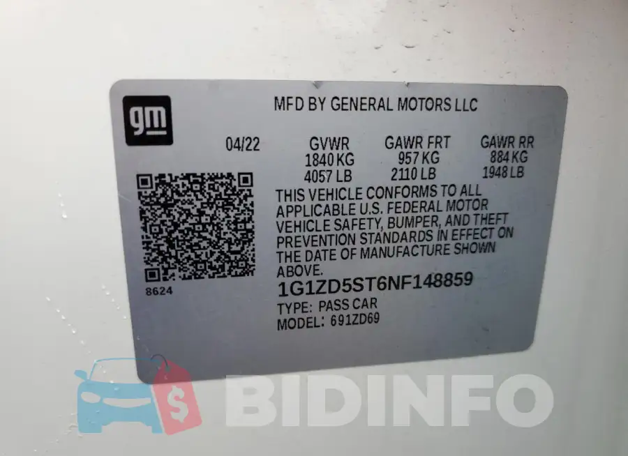 1G1ZD5ST6NF148859 Photo# 12