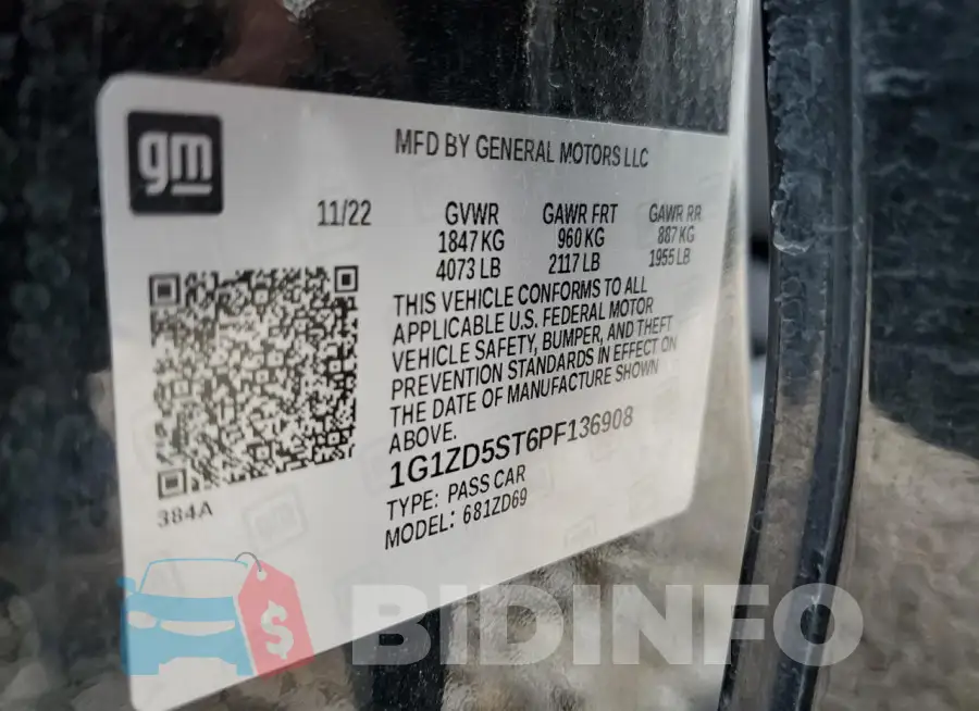 1G1ZD5ST6PF136908 Photo# 13