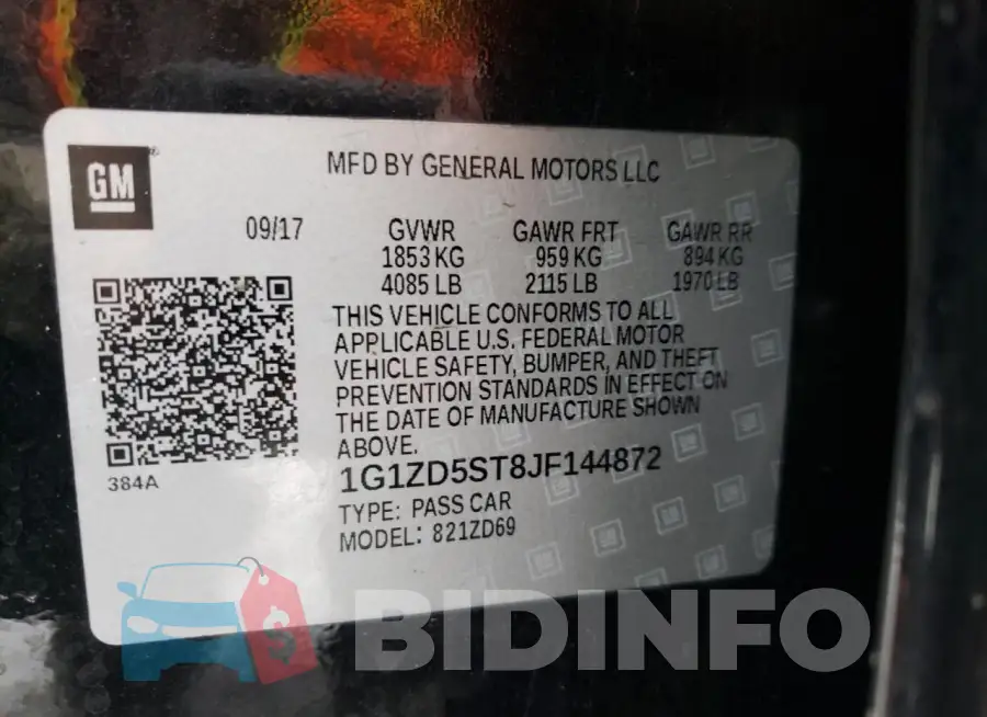 1G1ZD5ST8JF144872 Photo# 12