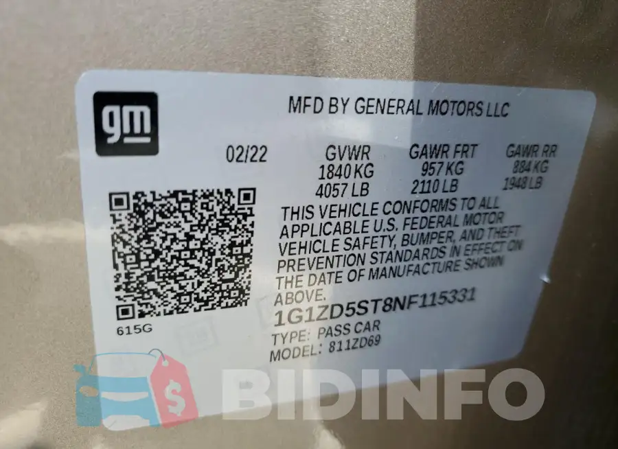 1G1ZD5ST8NF115331 Photo# 12