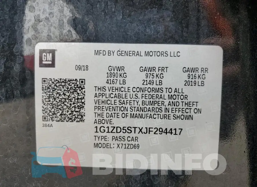 1G1ZD5STXJF294417 Photo# 12