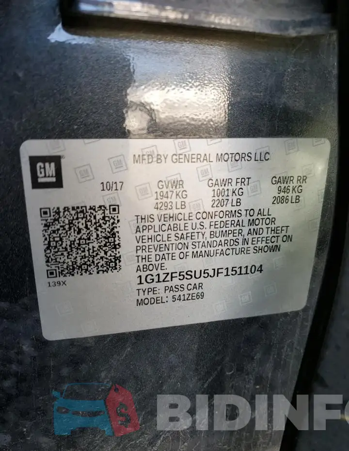 1G1ZF5SU5JF151104 Photo# 12