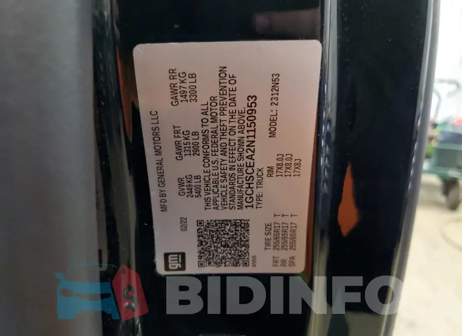 1GCHSCEA2N1150953 Photo# 12