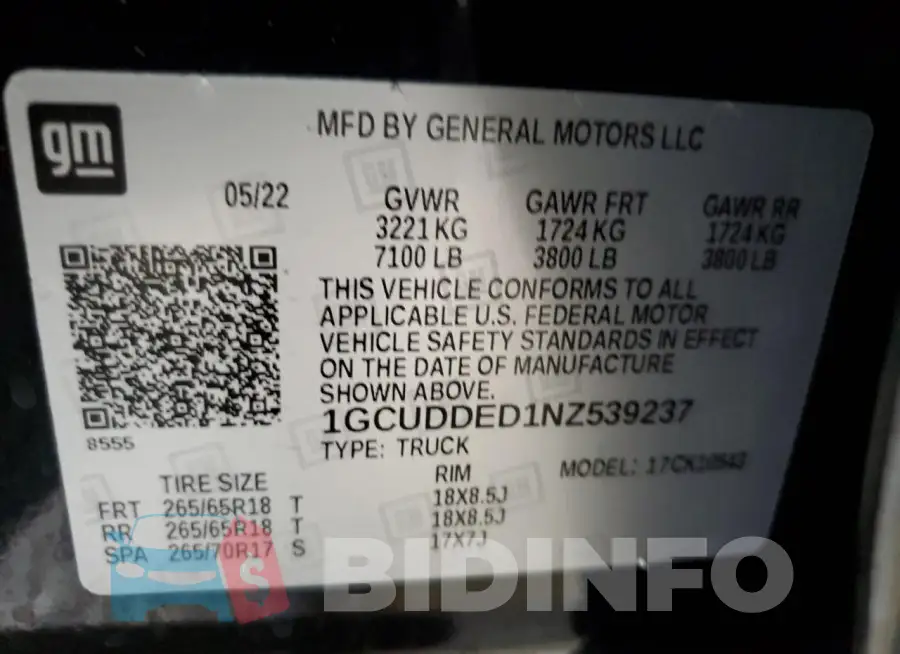 1GCUDDED1NZ539237 Photo# 12